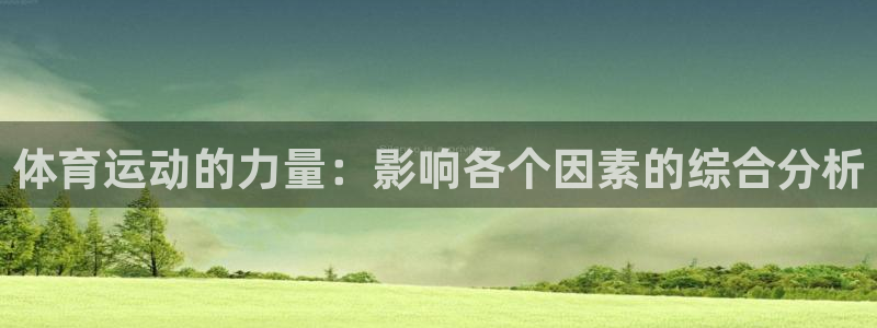谈球吧体育官网：体育运动的力量：影响各个因素的综合分析